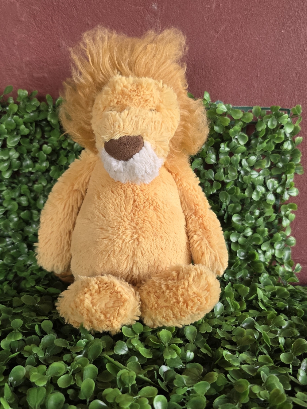 Jellycat London Medium Bashful Lion Plush Stuffed Animal ~12" Soft Toy